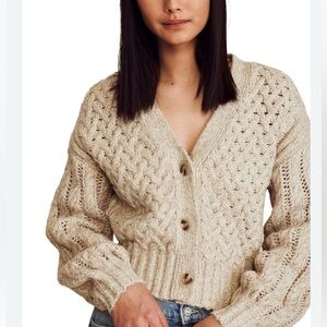 John Jenn Tan Knit Cardigan , Size M